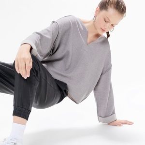 Urban outfitters jax inside out notch neck top